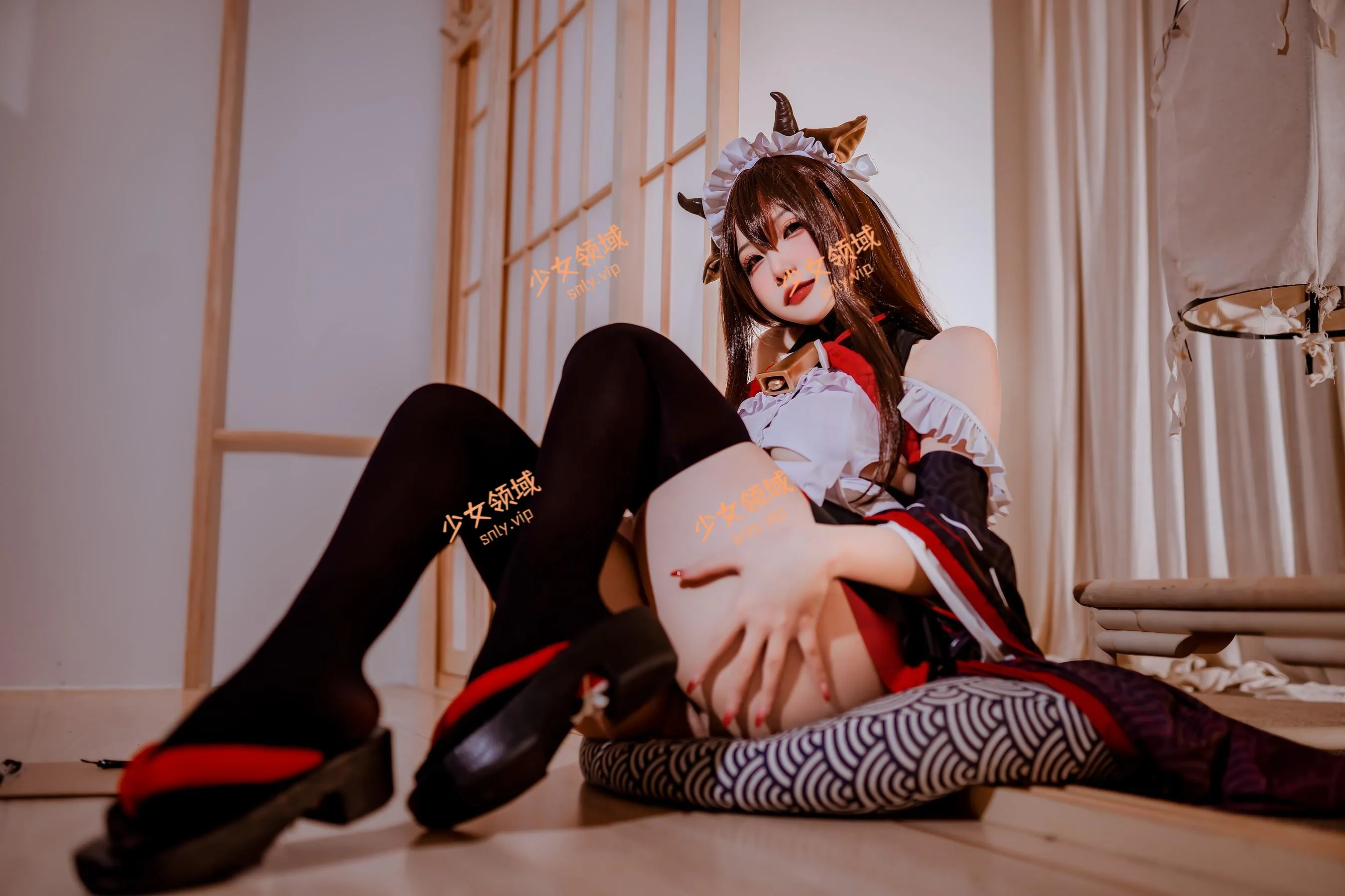 二佐Nisa – NO.148 碧蓝樫野女仆 [34P]插图3